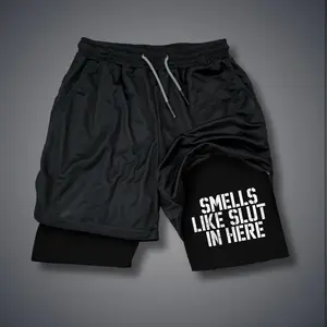 80s 90s summer men shorts for men jorts outfit men graphic shorts Double-layer sports shorts Comfortable short shorts summer