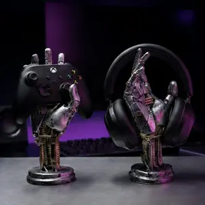 Cyberpunk Game Controller Stand-Desk Organizer for Controllers/Phones/Over-ear headphones, Multi-Functional Gamer Accessory, Console Accessories,Back-to-School Gift  Gift