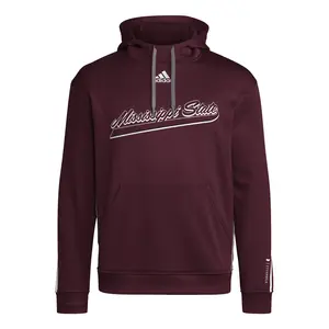 adidas Mens Msu Hoodie Training Casual Outerwear Casual - Red