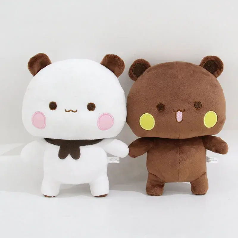 Cute Bubu and Dudu Panda Plush Doll Soft Sleeping Buddy Kawaii Cartoon Fluffy Bear Toy Car Sofa Decor Christmas/Birthday Gift