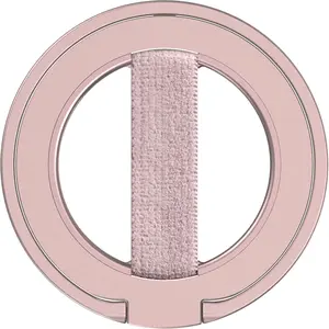 MagOne Ultra for Magsafe Phone Grip Kickstand [Replaceable Elastic Finger Loop], Mag Safe Ring Holder Stand, Two-Sided  Phone Accessories for  17,16,15,14,13,12 Pro/Max/Plus-RoseGold