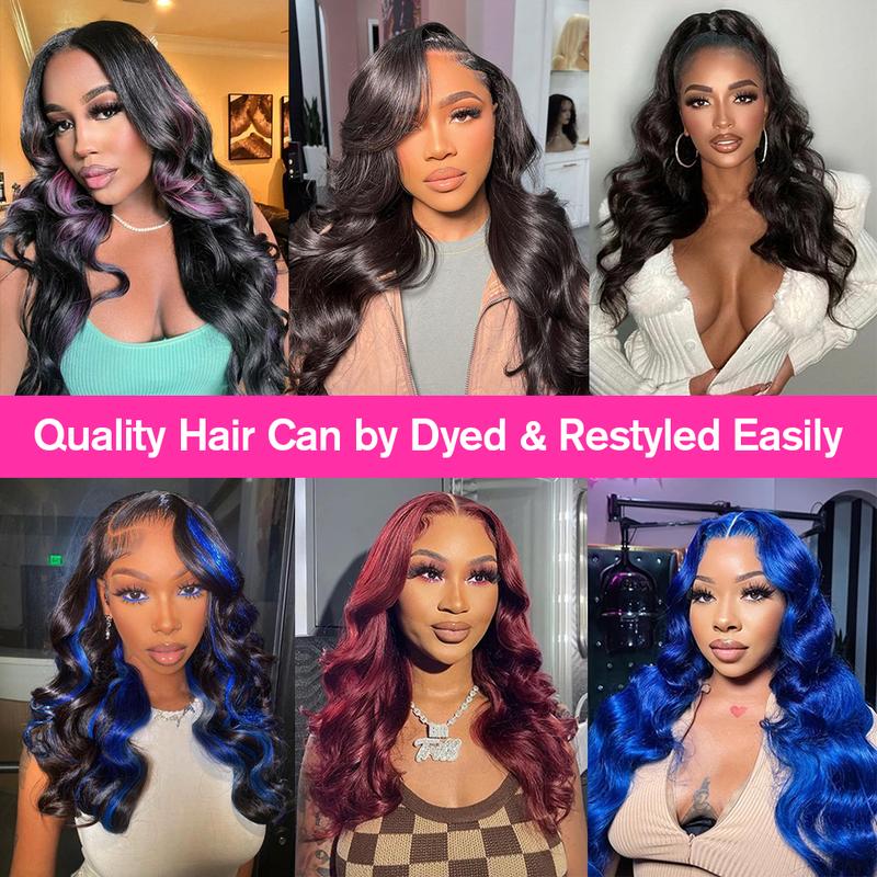 Bling Hair 12~34inch Body Wave 13x6 Lace Frontal Human Wig Hair 13x4 PrePlucked Transparent Lace Frontal Wig Brazilian Hair Wigs For Women TikTokShopBlackFriday