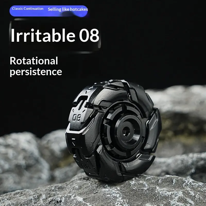 Metal Chain Mail Fidget Spinner, Unisex High-Speed Gyroscope Toy for Stress Relief, Focus & Anxiety Relief (Global Selected)
