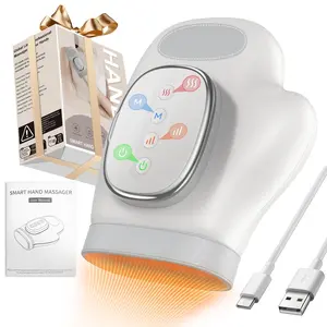 Wireless Electric Hand Massager, Relaxing Experience for Fingers, Palm, Wrist, Air Pressure Kneading, Constant Temperature Heat, Ergonomic Design