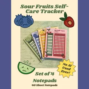 Sour Fruits Self Care Trackers