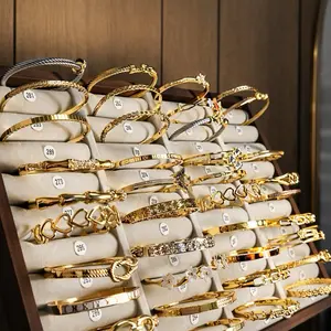 Live Claim Bangle - Adjustable Gold Bracelet with Different Design Fits All Wrist Sizes Comfortably & Versatile Accessory