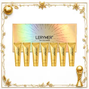[Champion Glow Mega Sale!] LERYMER Retinol Snake Venom Gold Hydrating Mask 12g*7pcs Weekly Care With Niacinamide And Collagen For Radiant Skin | Refreshing Peel Off Treatment | Self Care Skincare | Moisturizing Skin Care