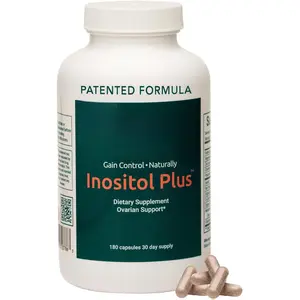 Inositol Plus Patented Inositol Supplement for Women with 40:1 Myo-Inositol & D-Chiro, PCOS, Ovulation & Hormonal Balance Support - Natural Fertility & Ovarian Health - 30 Day Servings