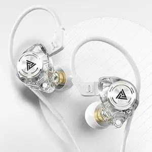 QKZ AK3 FiLe Wired Gaming IEM Earphones with 11mm Dynamic Driver, HiFi Bass Sound for Gamers and Music Listeners