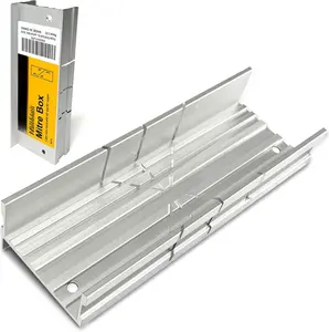 Metal Small  Miter Box 5.3 Inch Small  Mitre Box for Manual  for Hand  3  Angles - Ideal For   and Soft Metal