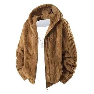 2025 Autumn Winter New Thickened Fleece Jacket Men's Solid Color Hooded Warm Jacket Coat Vintage Light Royal Hoodie Hunter T- with Wild Zombie Island LED Up Mask Costume Embroidered Halloween T-Shirt Slim Fit Fit Boot Cut Jeans Skinny Jeans with Zippers