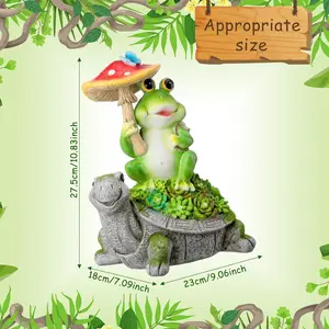 Solar Garden Statue turtle Animal Figurine Light for Outside Outdoor Decorations Resin Turtle Statues Pathway Light for Patio Yard Lawn, Outdoor Solar Lights, Solar-Powered
