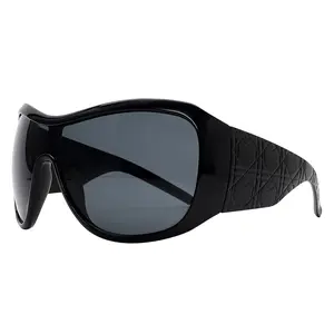 Trendy Oversized Sunglasses For Women Men, Big Tinted Funky Wrap Around Sunglasses Apres Ski Shield Cool Shades