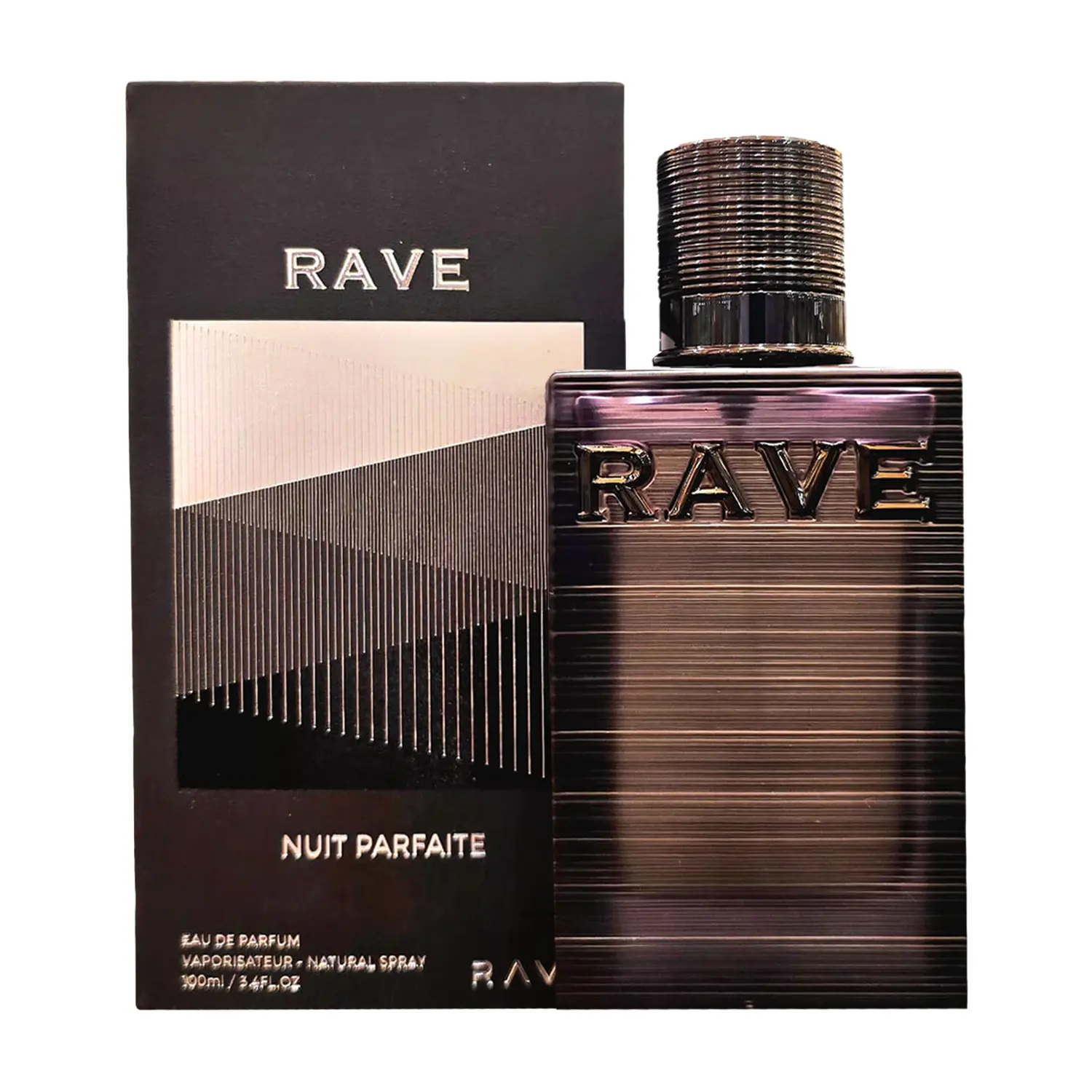 Lattafa Rave Nuit Parfaite for Unisex Eau de Parfum Spray, 3.4 Ounce