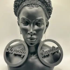 Royalty Word Wood Earrings Ethnic for Women