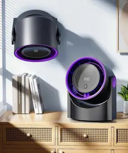 Portable Bladeless Cooling Fan High-Speed USB Desk Fan – Quiet Rechargeable Air Cooler with Strong Wind & LED Display