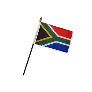 South Africa 4x6in Stick Flag