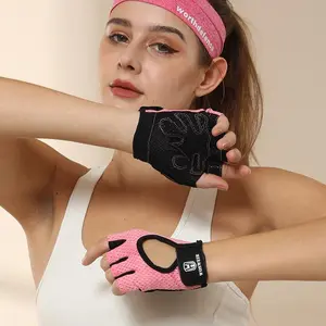 Unisex's Solid Color Half Finger Sports Gloves, Breathable Non-slip Gym Gloves, Sports Gloves for Gym Workout, Fitness Accessories