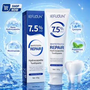 Hydroxyapatite Toothpaste 7.5% nHA Nano Enamel Repair for Sensitive Teeth Fluoride Free Natural Mint Daily Oral Self Care Remineralizing Toothpaste 120g