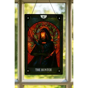 Sleep Token Tarot Card New The Hunter Stained Glass Suncatcher