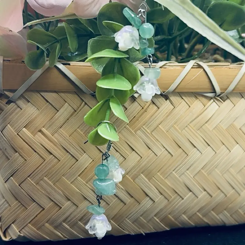Lily of the Valley Dangles - Handmade earrings