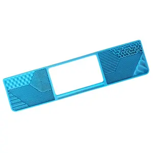 Gyre & Gimble Student Laptop Gidget – Blue Silicone Sensory Mat for Chromebooks | Boost Focus, Calm Fidget, Easy Clean, Study & Gaming Must-Have!