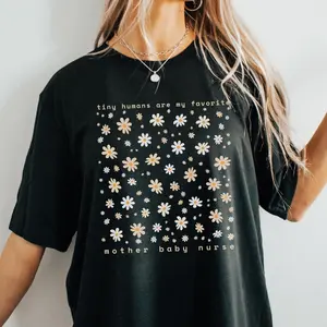 Comfort colors Floral Mother Baby Nurse Shirt Labor And Delivery Unit Shirt Mbu Nurse Gift Ob Nurse Tee Nicu Nurse Gift Maternity Nurse Appreciation R724LaborAnd