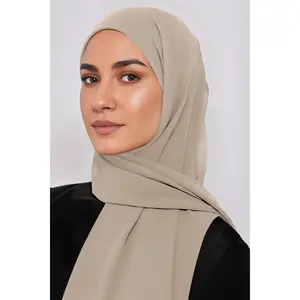 Premium Chiffon Hijab - Macchiato