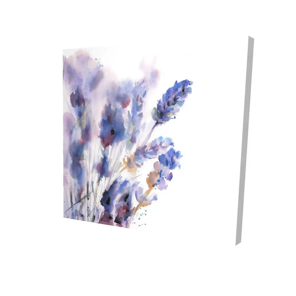 Begin Home Decor 2080-3636-FL229 36 x 36 in. Watercolor Lavender Flowers Canvas - Floral Home Decor