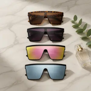 4Pcs Punk style large-frame polarized sunglasses. Designed for sports and outdoor use, perfect for riding, driving, festivals and summer occasions.