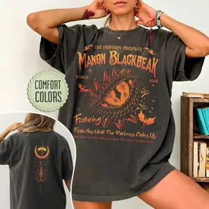 Manon Blackbeak Throne of Glass Comfort Colors Shirt for Men Women, The Thirteen From Now Until The Darkness Claims Us Shirt, Acotar Shirt, Bookish Shirt, Booktok Merch