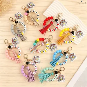 Soft Silicone Wristband Bracelet Keychain,  Flexible Comfortable Portable Hand Wrist Key Band, Lightweight Durable Practical Accessory, Ideal For Home House Keys Car Keys Daily Outdoor Travel School Office Household Convenient Carry Supplies