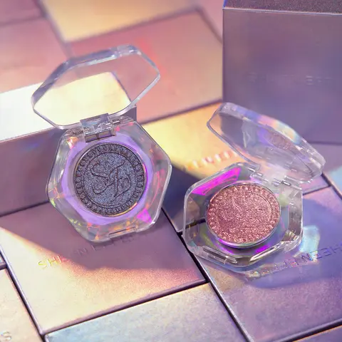 SheenEffect Single Eyeshadow - Bedazzling Glitter, Bright Color, Assorted Shades, Bling Effect, 1-Swipe Application, Long-Lasting, Highly Pigmented, Talc-Free, On-the-Go Eye Makeup, Bright Eyeshadow
