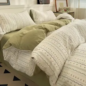 Star/Butterfly/Dot Pattern Bedding Set, 1 Count Bedspread & Pillowcase without Filler, Soft Comfortable Bedding Set for Home Bedroom, Decorative Duvet Cover