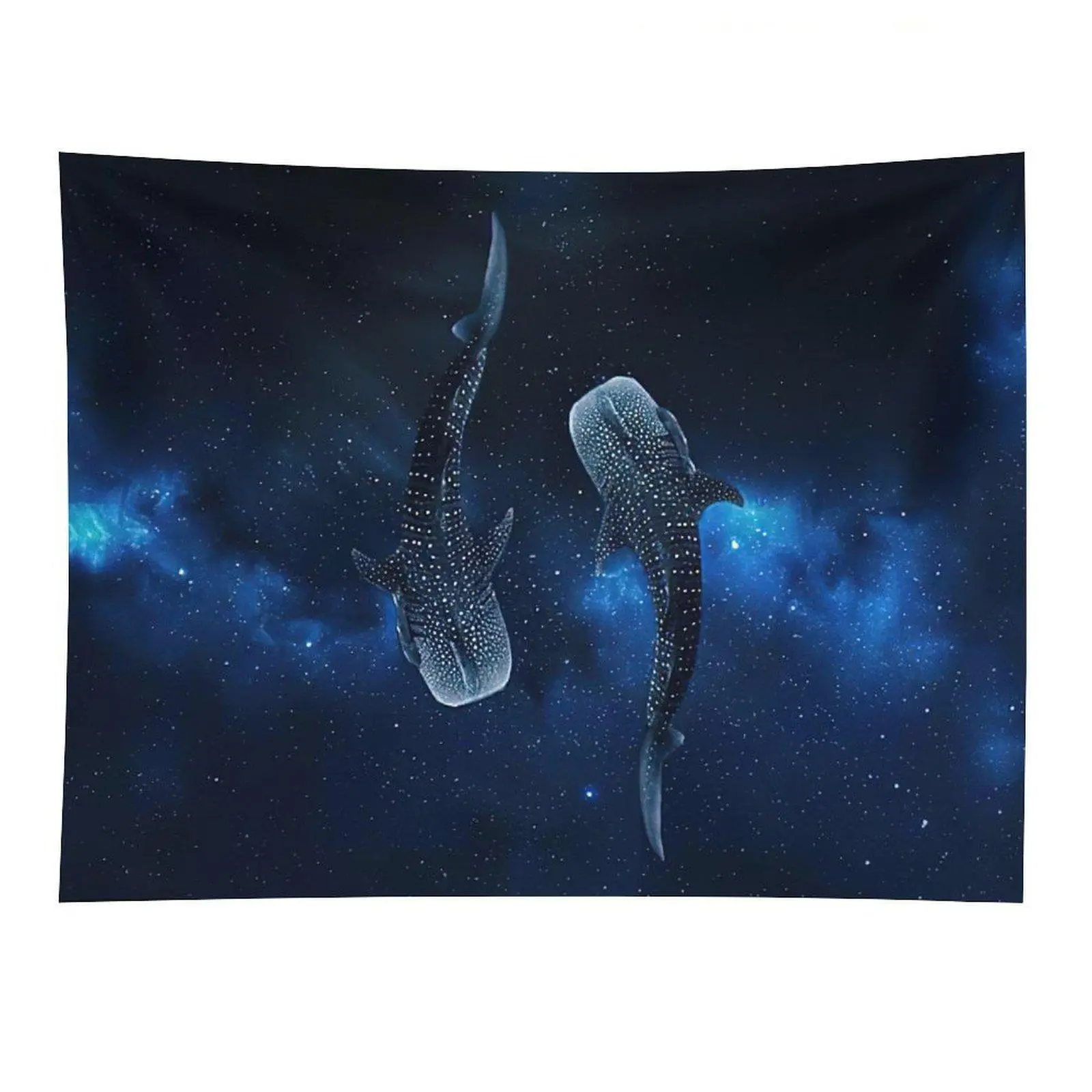 Galaxy Whale Shark Tapestry Cosmic Ocean Animal Wall Hanging Decor