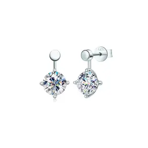 Adored 4 Carat Moissanite Drop Earrings