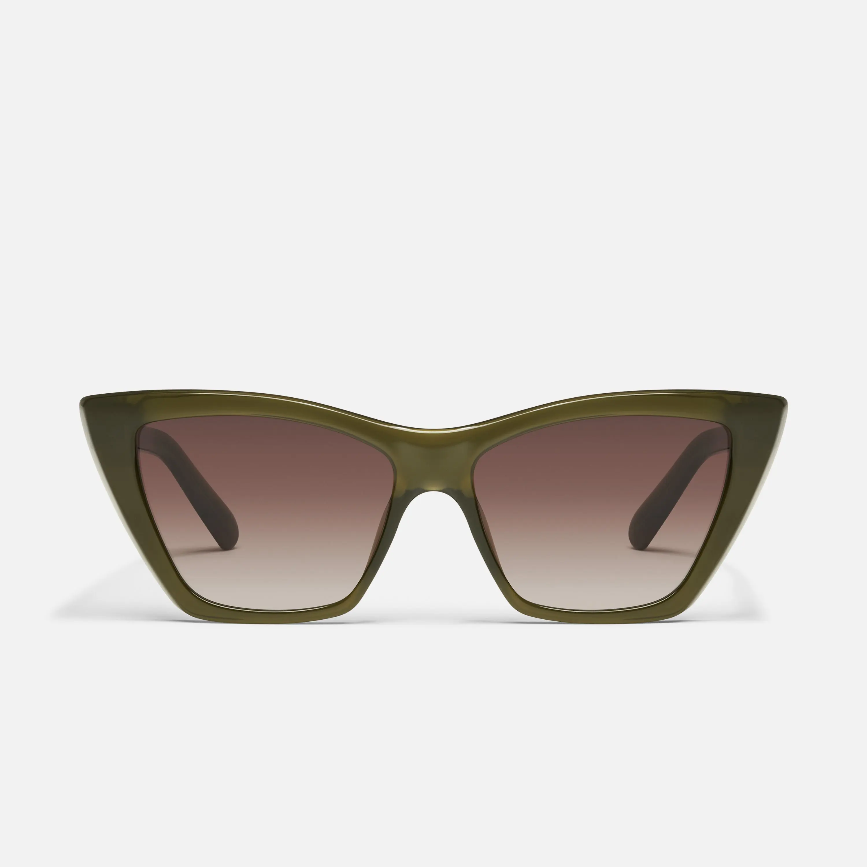 QUAY - SET IN STONE Cat Eye Sunglasses modern chic flattering