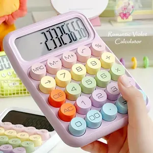 Portable Mini Calculator, 12 Digit LCD Display Calculator, Cute Calculator for Office & School Use, Accounting Supplies