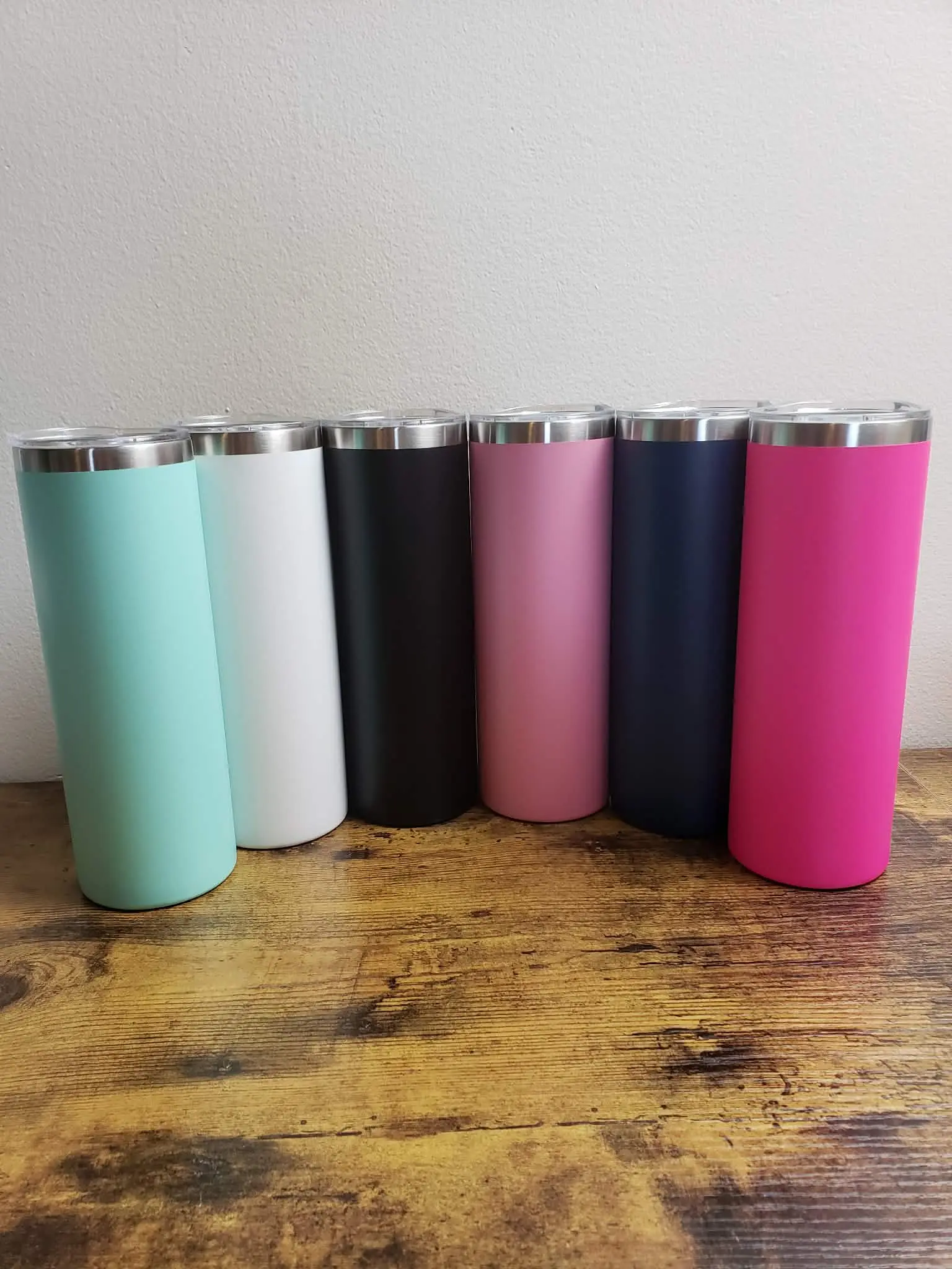20 oz Skinny Tumbler w/ UV DTF Wrap | Custom Design Cup | Insulated Stainless Steel