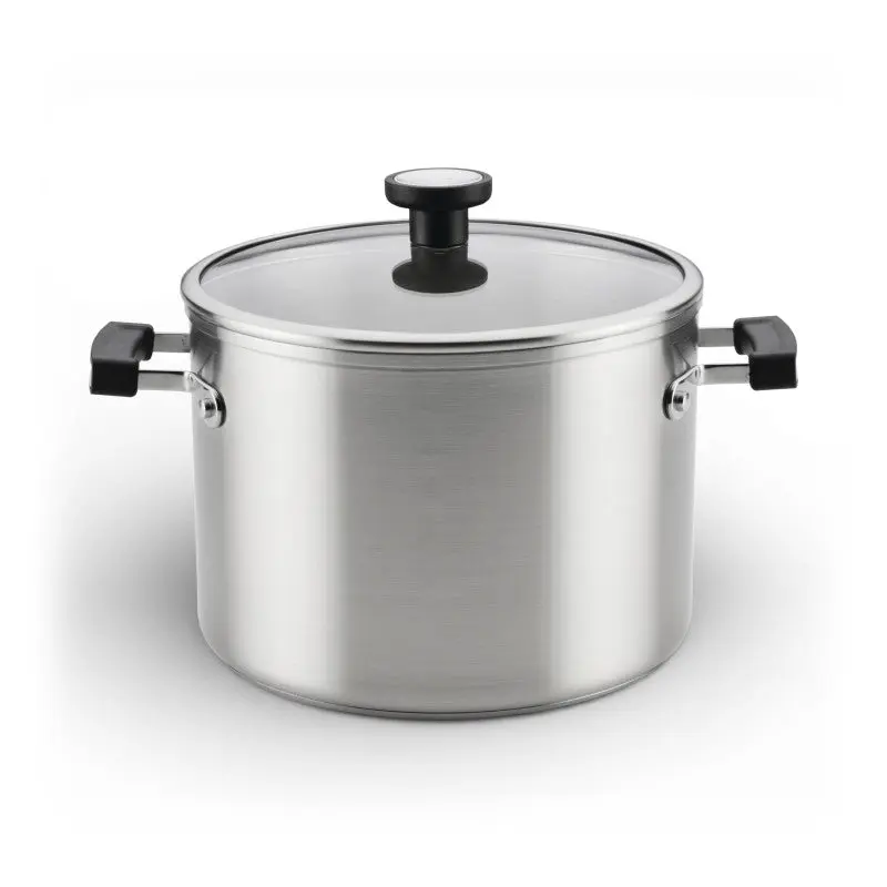 8-Quart Stainless Steel Induction Stockpot with Lid, TrueCook