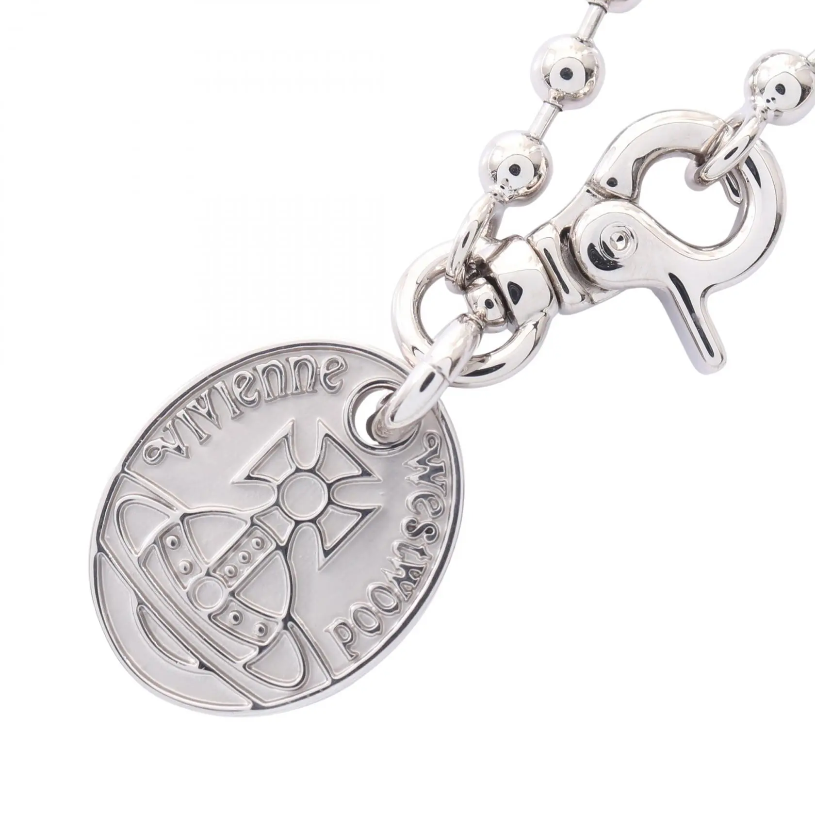 Pre-owned vivienne westwood Stainless Small Leather Goods SOFIANE Steel Necklace