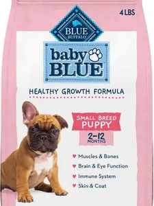 Blue Buffalo Baby BLUE Natural Puppy Dry Dog Food - DHA Formula for Healthy Growth, 4-lb Bag