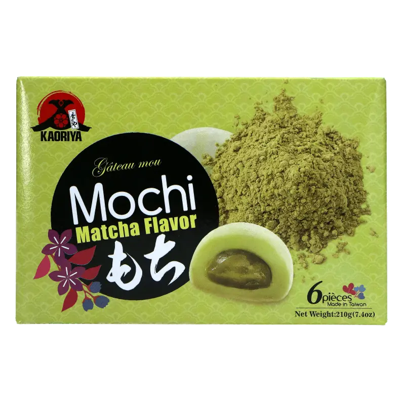 Kaoriya Matcha-Flavor Mochi Pastries, Sweet 210g Snack Cakes, Dessert Snack