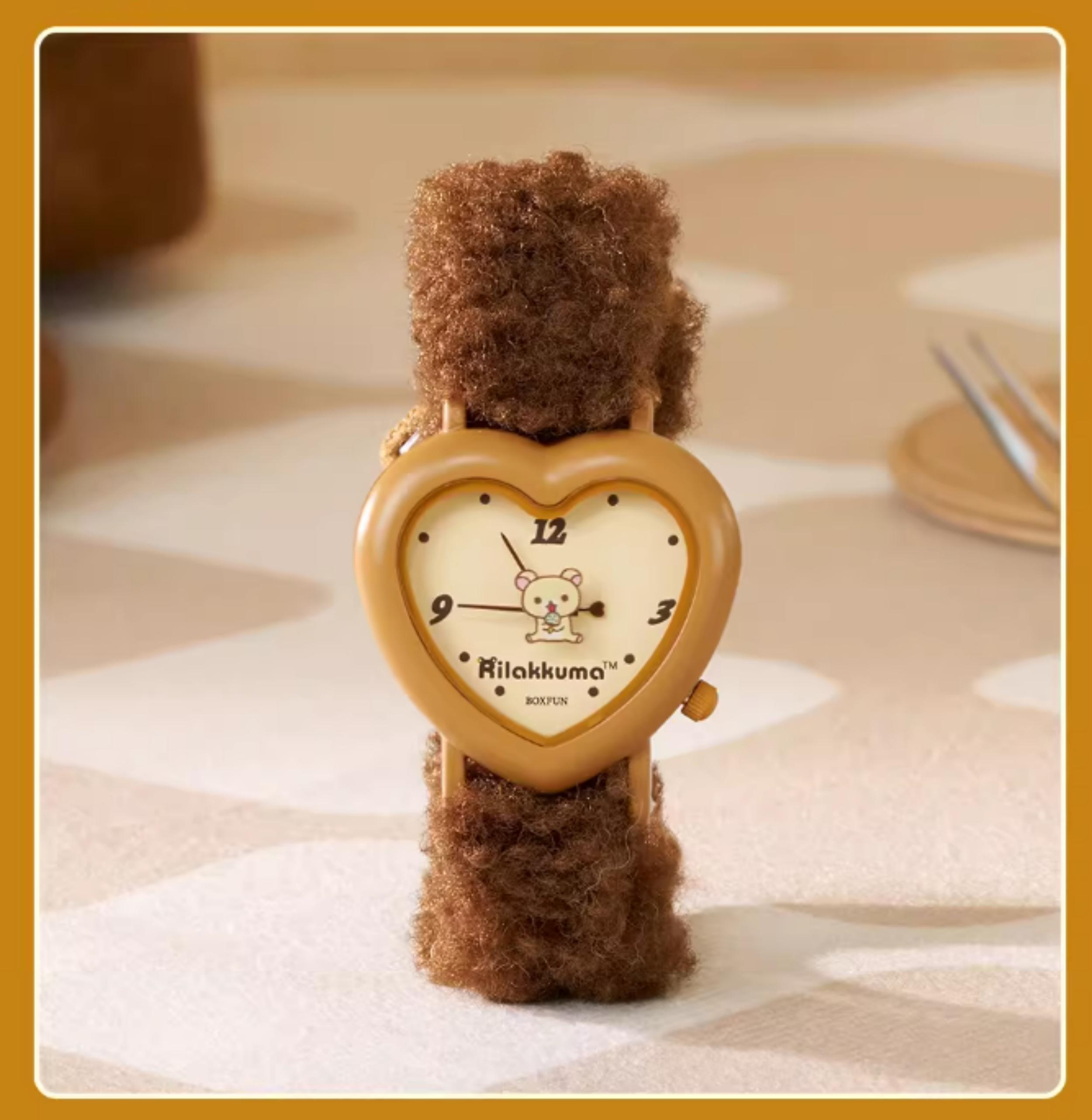 MINISO Rilakkuma Gulu Gulu Moment Series Watch Blind Box,8 Regular + 3 Hidden,Cute Character Analog Quartz Watch, Adjustable Band,Collectible Surprise Unboxing for Fans,Trendy Fashion Gift for Friends Holiday Present Mother's Day Gift Children's Day Gift