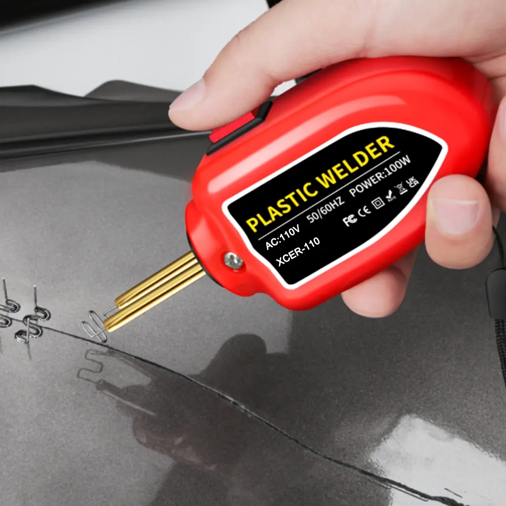 Plastic Welding Machine Kit for Car Bumper Repair, Automotive Plastic Bumper, Professional Grade, Includes 200pcs/1000pcs Hot Staples, Us Plug Included, Handheld Plastic Welder, Portable Welder, Plastic Welding Tool