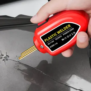 Plastic Welding Machine Kit for Car Bumper Repair, Automotive Plastic Bumper, Professional Grade, Includes 200pcs/1000pcs Hot Staples, Us Plug Included, Handheld Plastic Welder