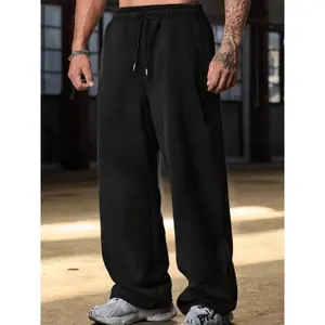 "Plain Oversized Sweatpants ?C Soft Cotton Blend, Loose Fit Bottoms, Streetwear Essential for Casual & Relaxed Looks, Y2K & Minimalist Aesthetic Must - Have"