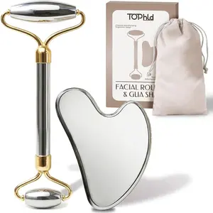 Stainless Steel Face Roller & Gua Sha Facial Tools
