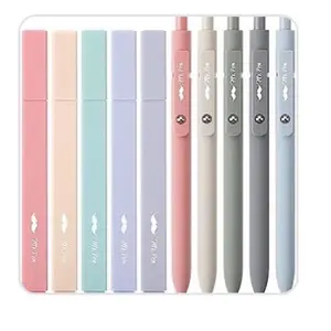 Mr. Pen- Aesthetic Highlighters and Gel Pens No Bleed, 10 Pack, Morandi Color Bible Highlighters No Bleed, Black Ink Bible Pens, Highlighter Pens, No Bleed Highlighters for Bibles, Bible Pens