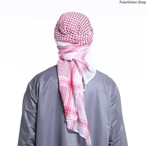 New Ramadan Men's Muslim Dress & Head Scarf Set, Casual Islamic Robe Thobe Combo Modesty Thobe